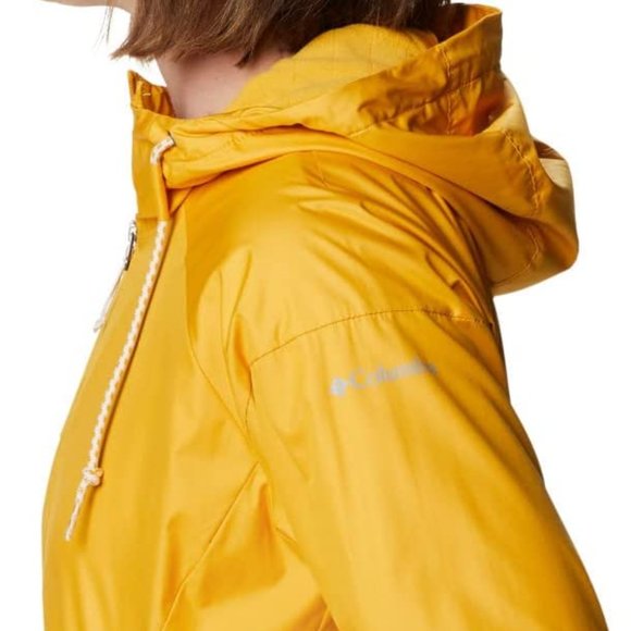 🆕 Columbia Women’s Side Hill Fleece Lined Windbreaker, Bright Gold, Medium. NWT - Picture 3 of 5